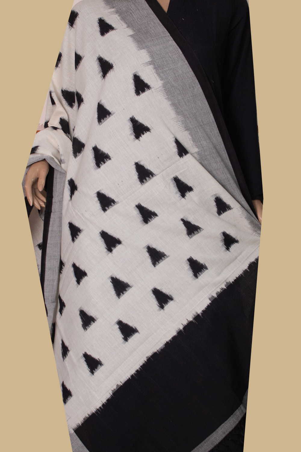 Ikat Cotton Dupatta - Matkatus