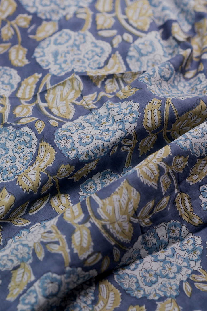 Block Printed Cotton Fabric - Matkatus 