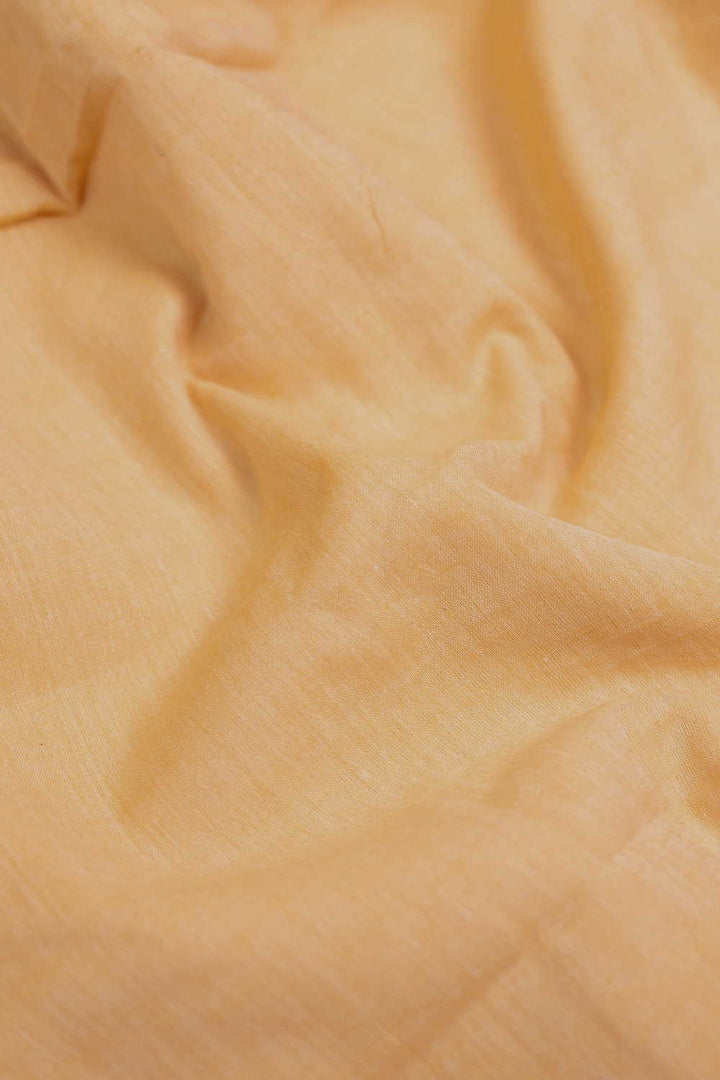 Soft Yellow Handwoven Mul Cotton Fabric
