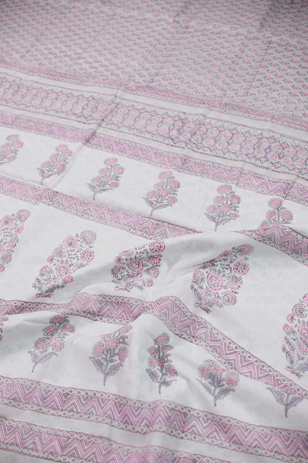 Block Printed Cotton Saree - Matkatus
