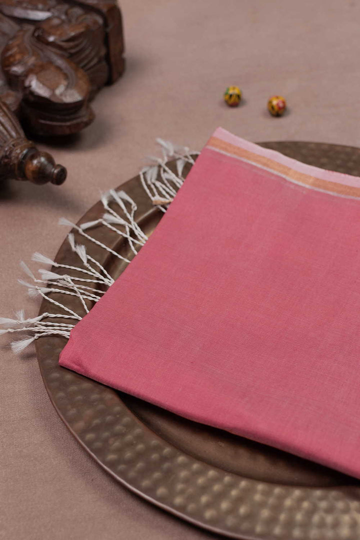 Pink Chanderi Silk Cotton Dupatta
