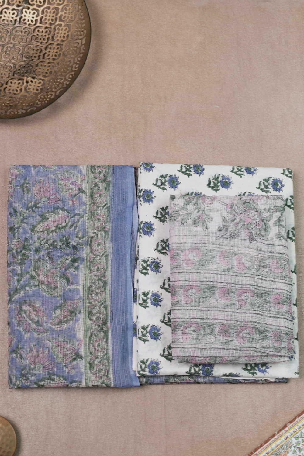 Block Printed Cotton Suits - Matkatus 