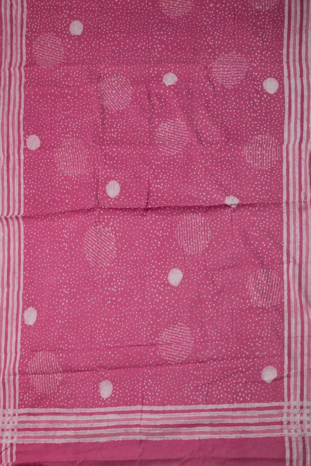 Block Printed Cotton Saree - Matkatus 
