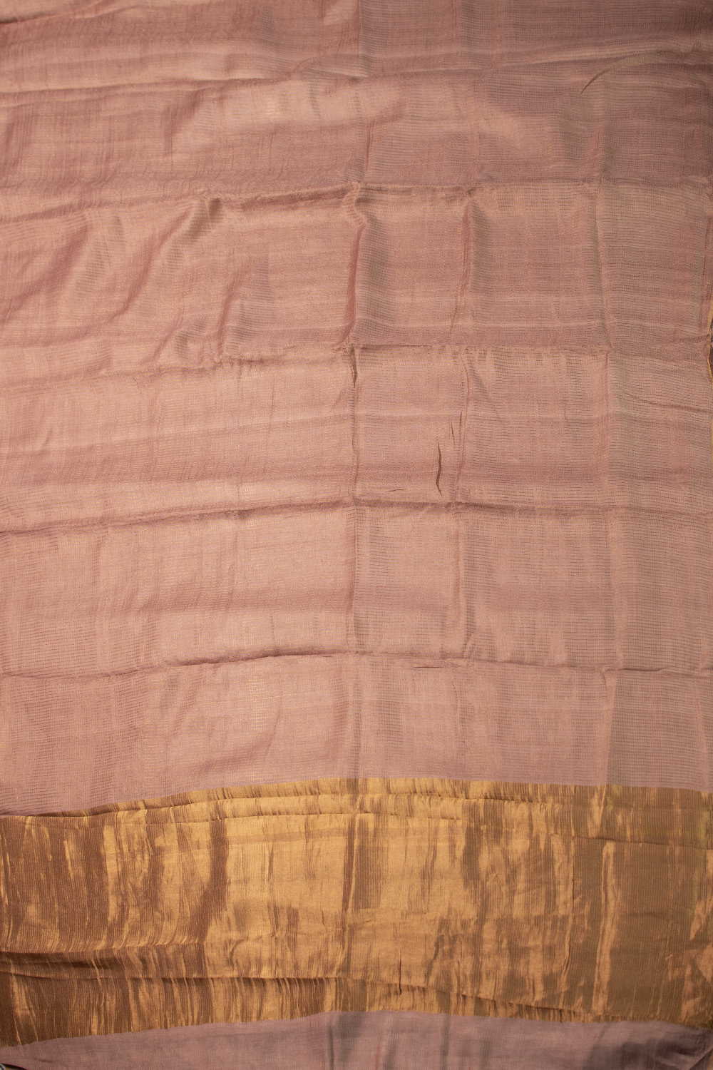 Shade of Beige Tussar Silk saree