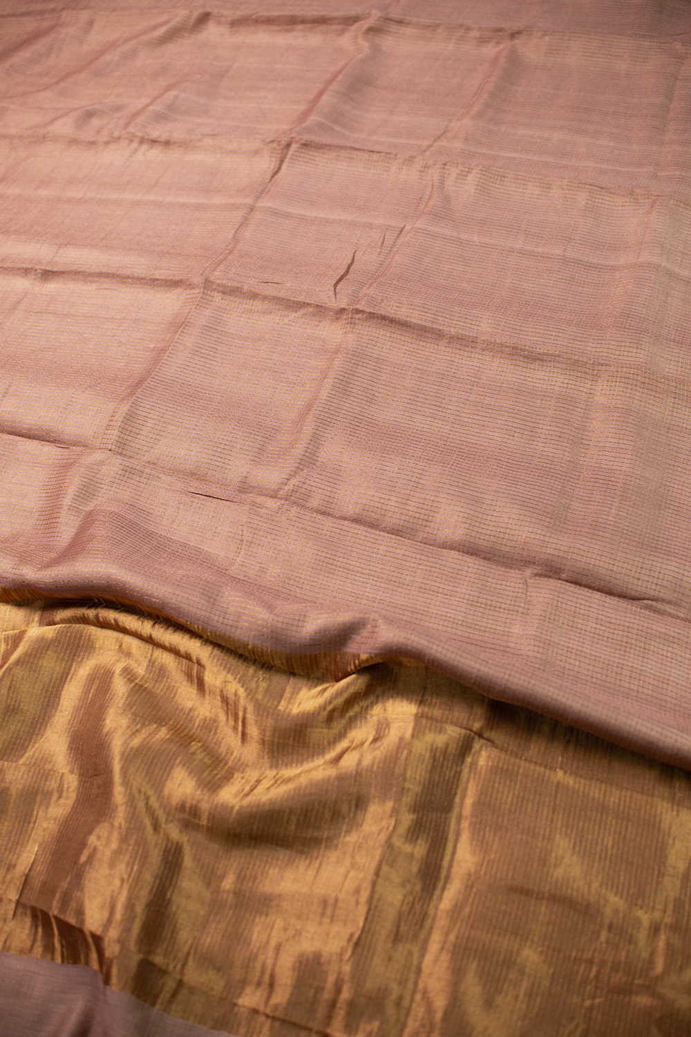 Shade of Beige Tussar Silk saree