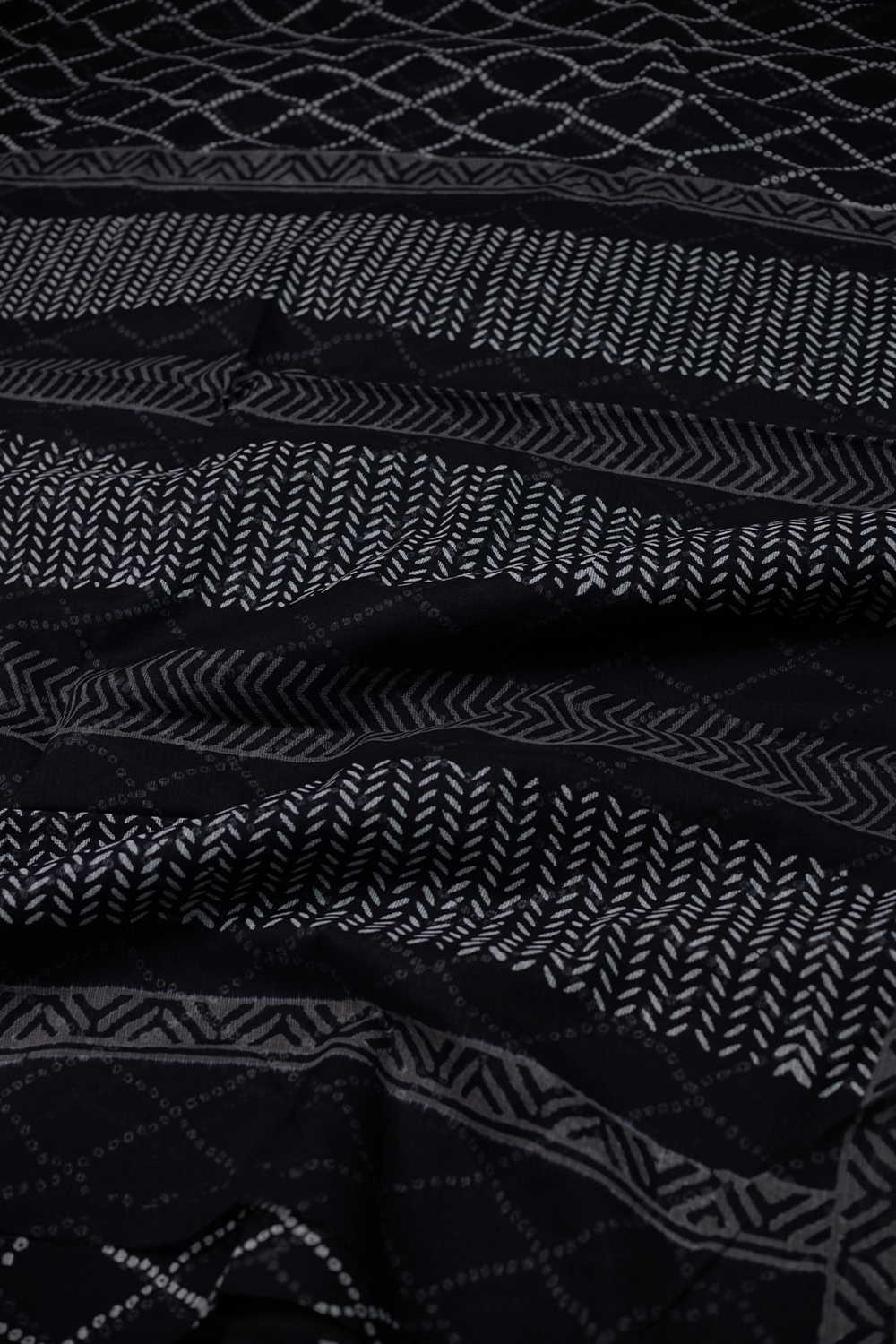 Block Printed Cotton Saree - Matkatus 