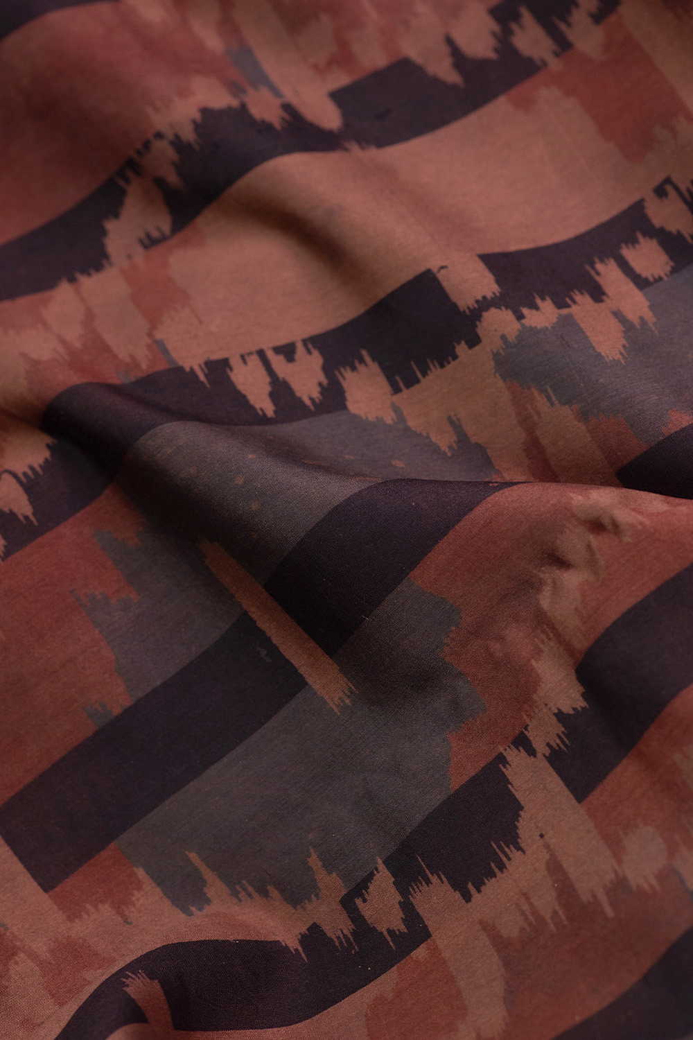 Block Printed Silk Cotton Fabric - Matkatus 