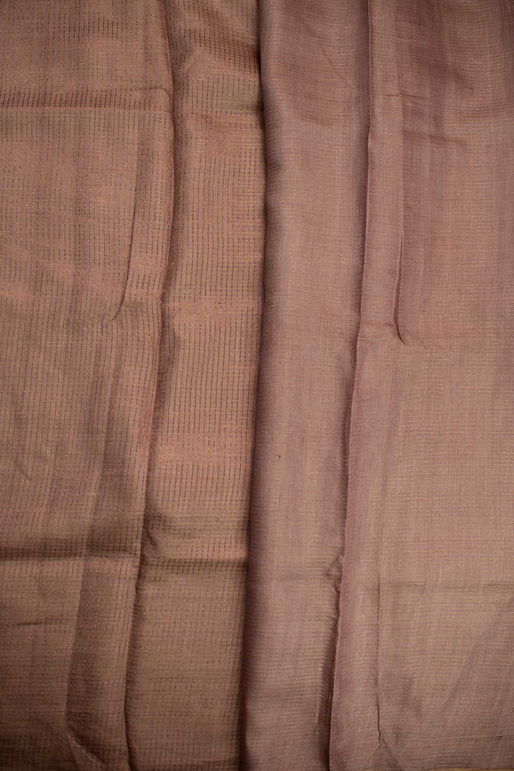 Shade of Beige Tussar Silk saree
