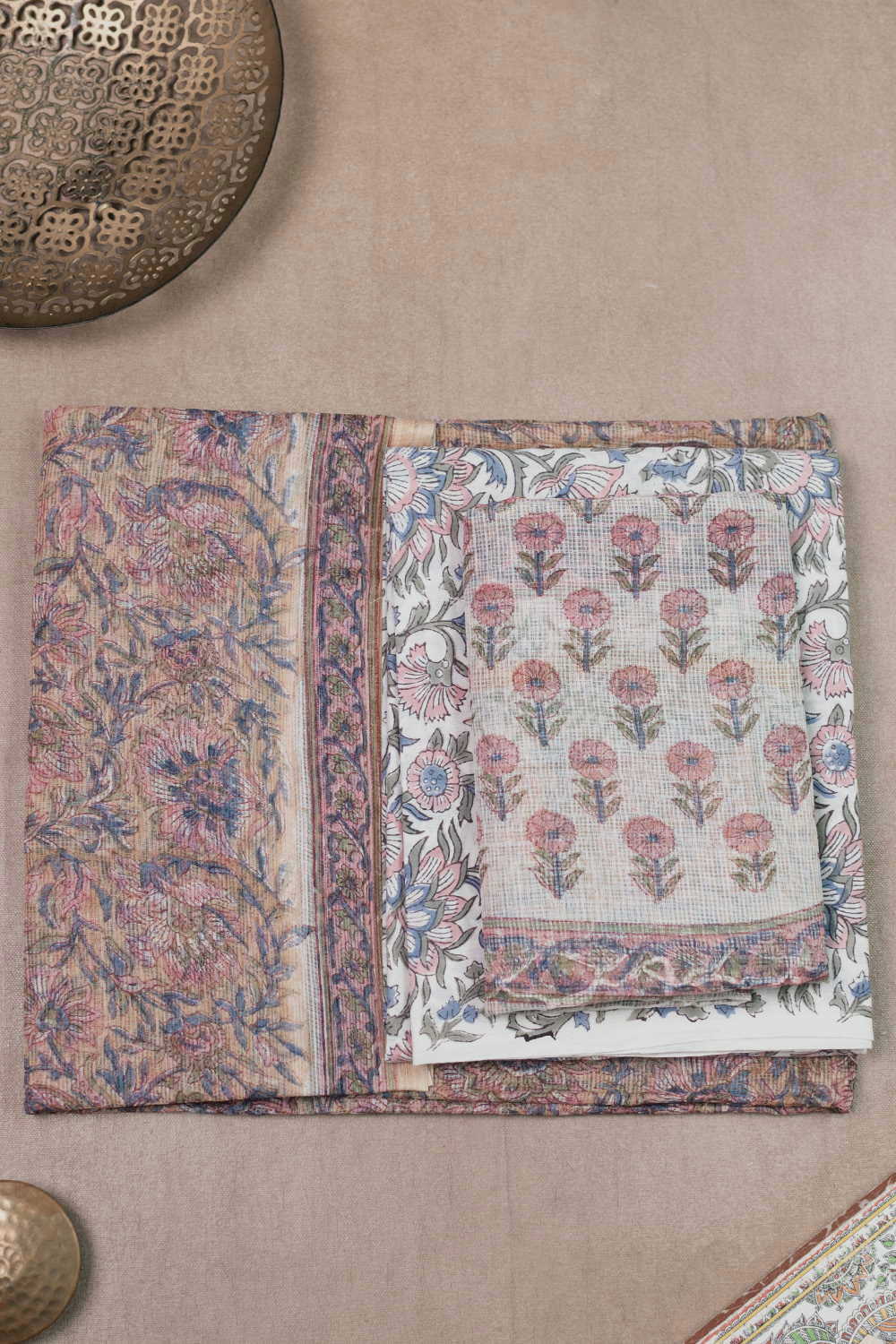 Block Printed Cotton Suits - Matkatus 