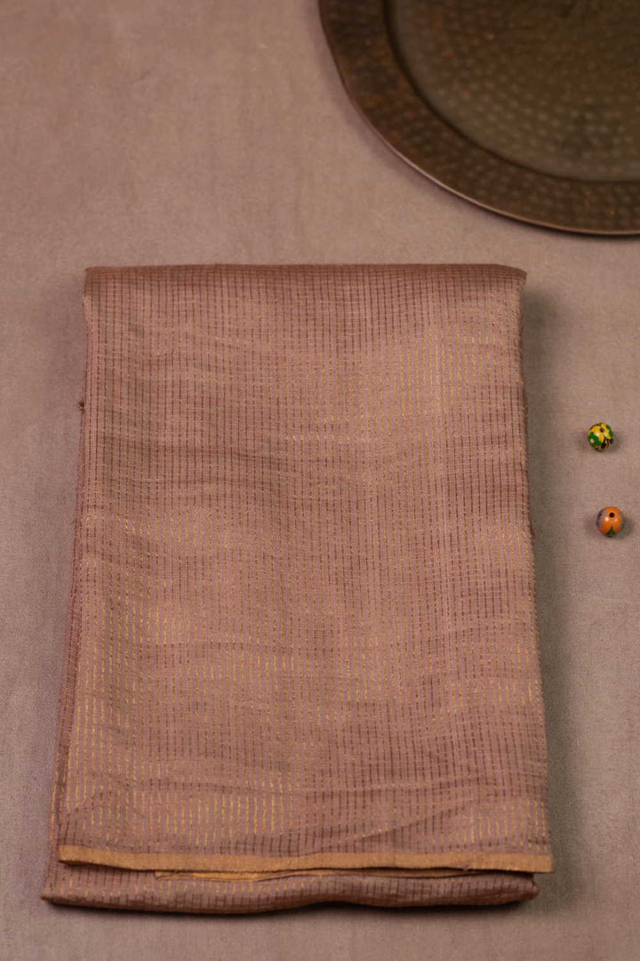 Shade of Beige Tussar Silk saree