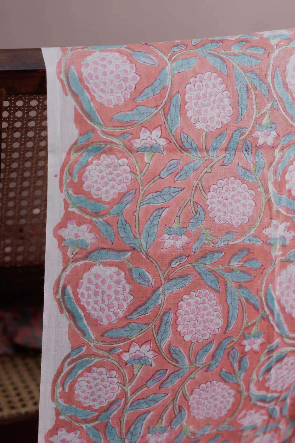 Block Printed Cotton Fabric - Matkatus 