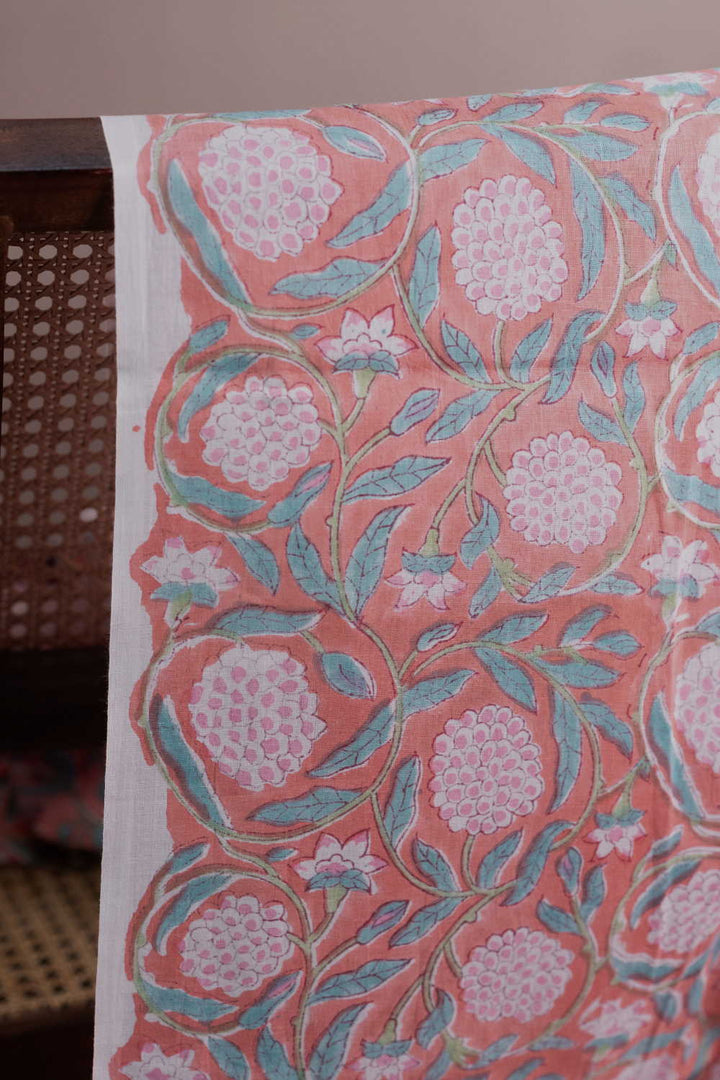 Block Printed Cotton Fabric - Matkatus 