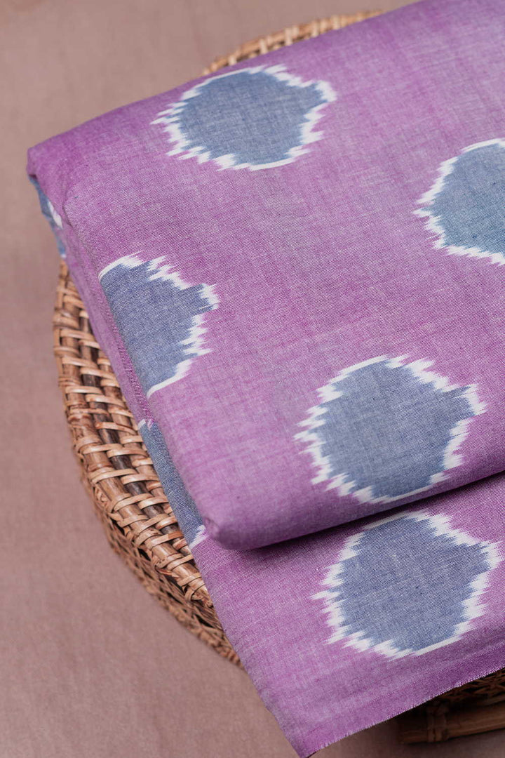 Polka-Dot Ikat Cotton Fabric