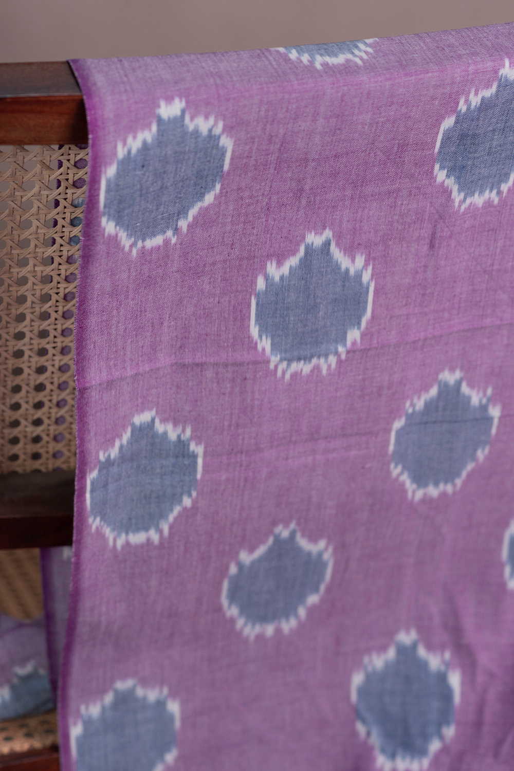 Polka-Dot Ikat Cotton Fabric