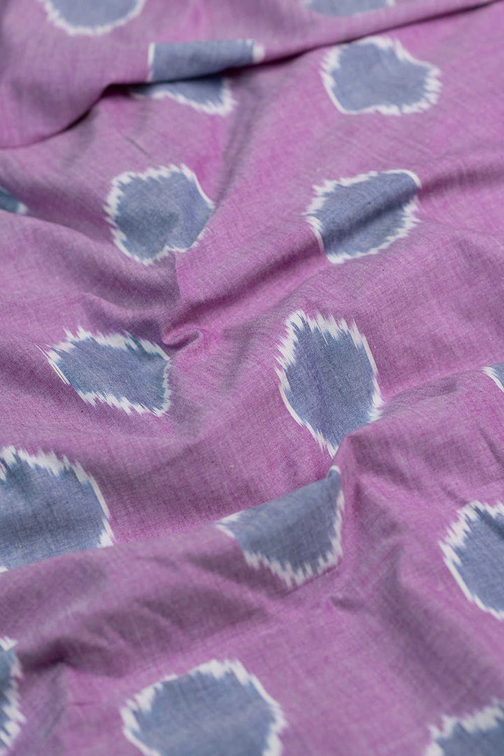 Polka-Dot Ikat Cotton Fabric