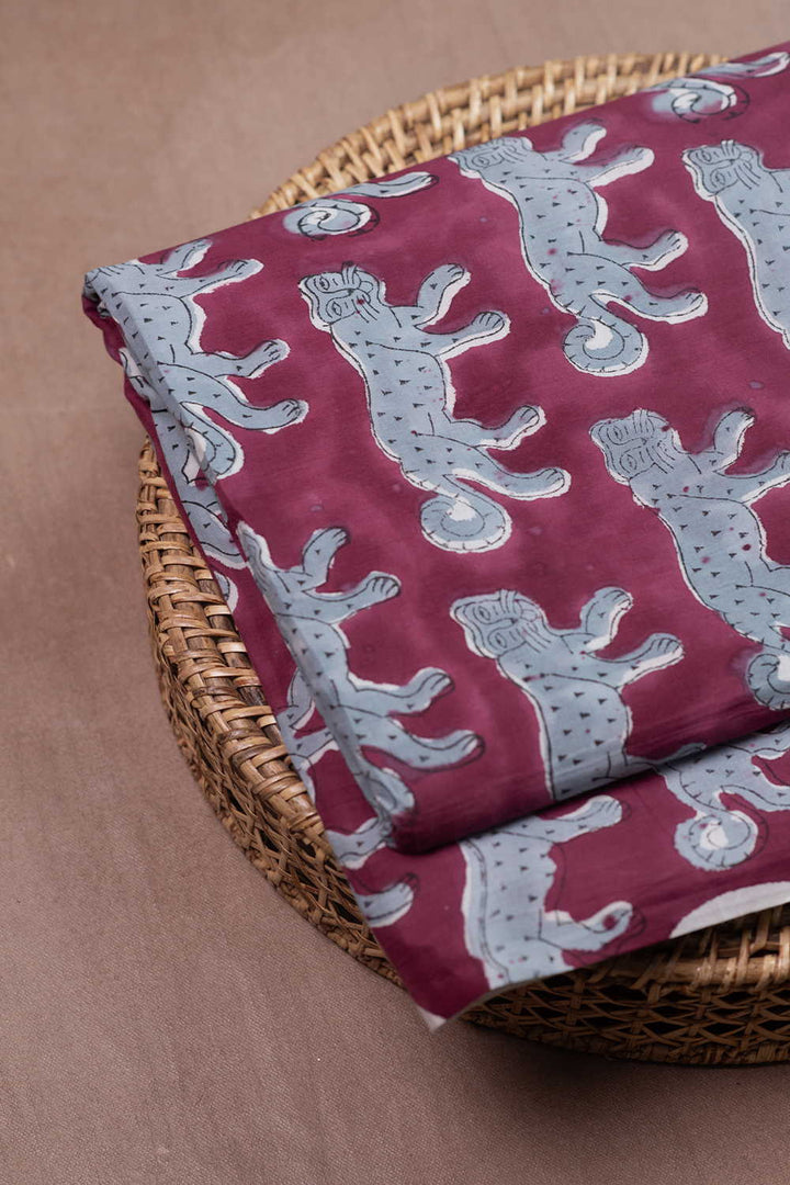 Block Printed Fabric-Matkatus 