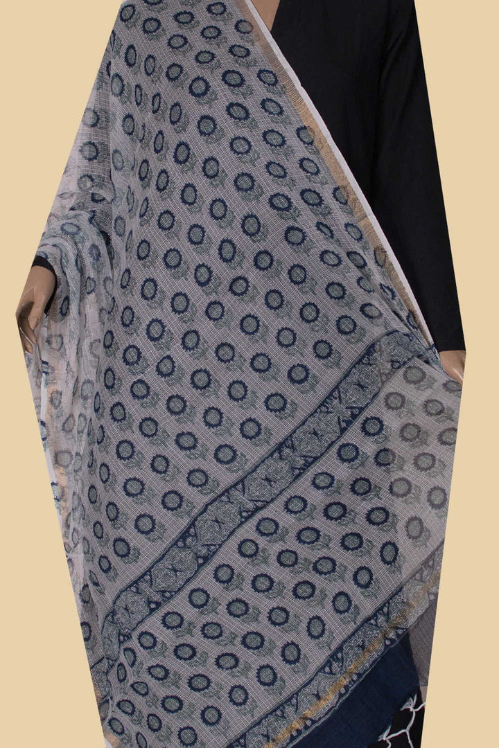 Block Printed Dupattas - Matkatus 