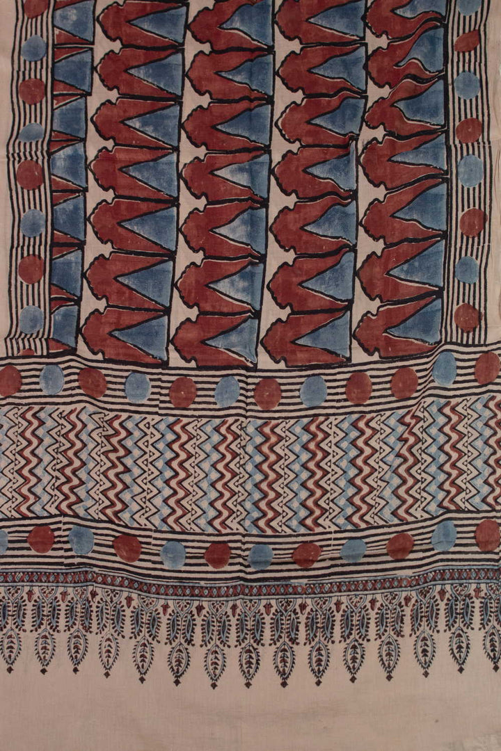 Ajrak Cotton Dupatta - Matkatus 