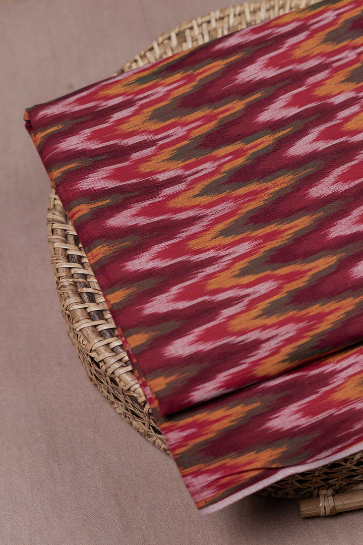 Multi-Colored Chevron Ikat Cotton Fabric