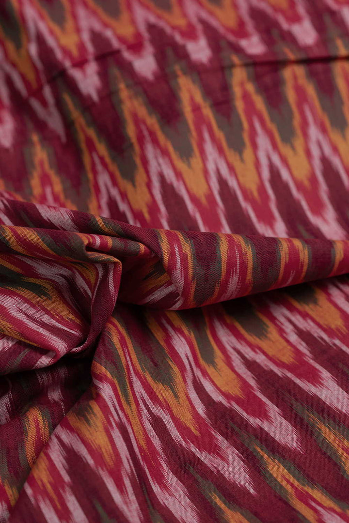 Multi-Colored Chevron Ikat Cotton Fabric