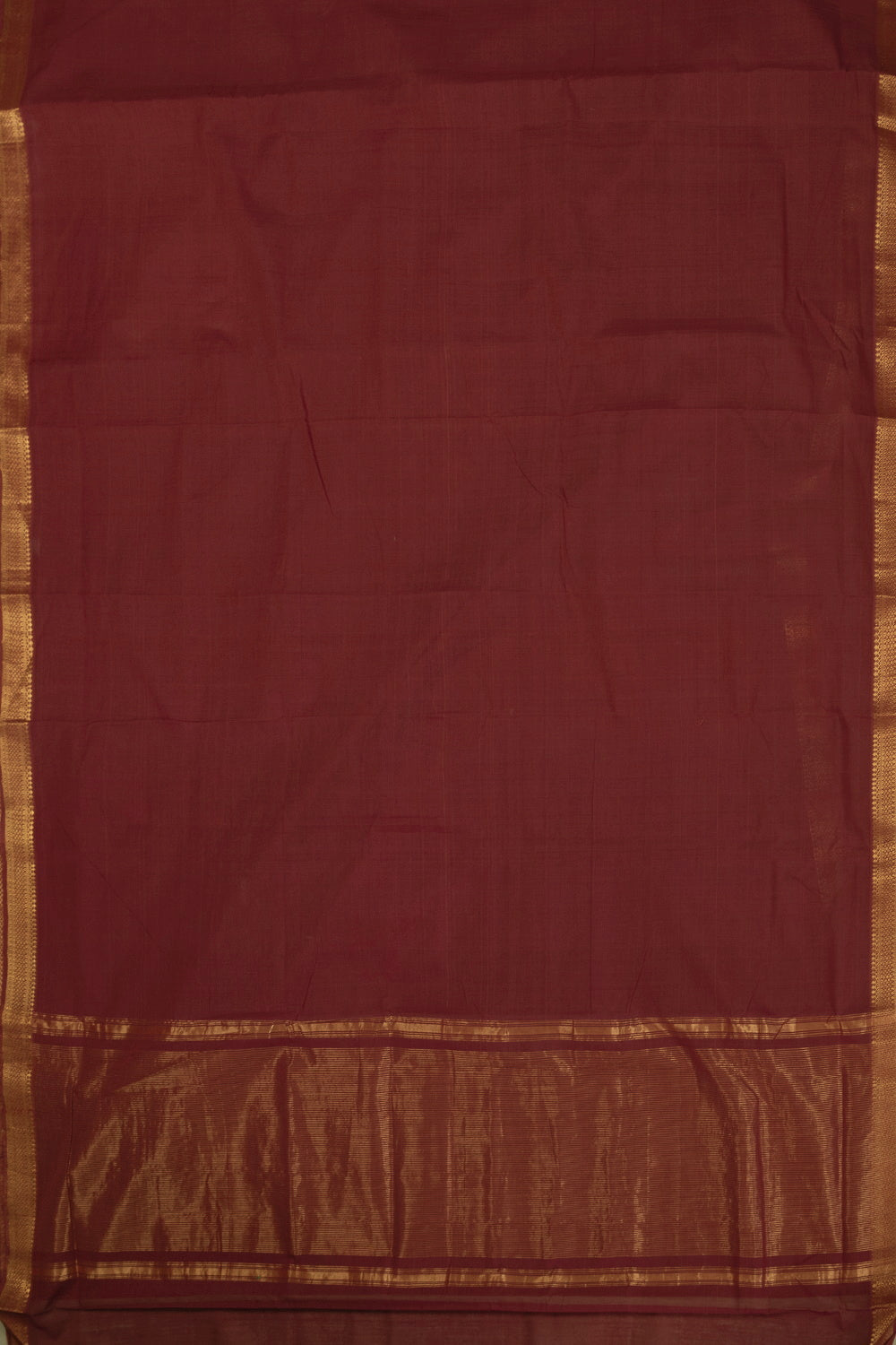 Burgundy Maroon Mangalagiri Cotton saree