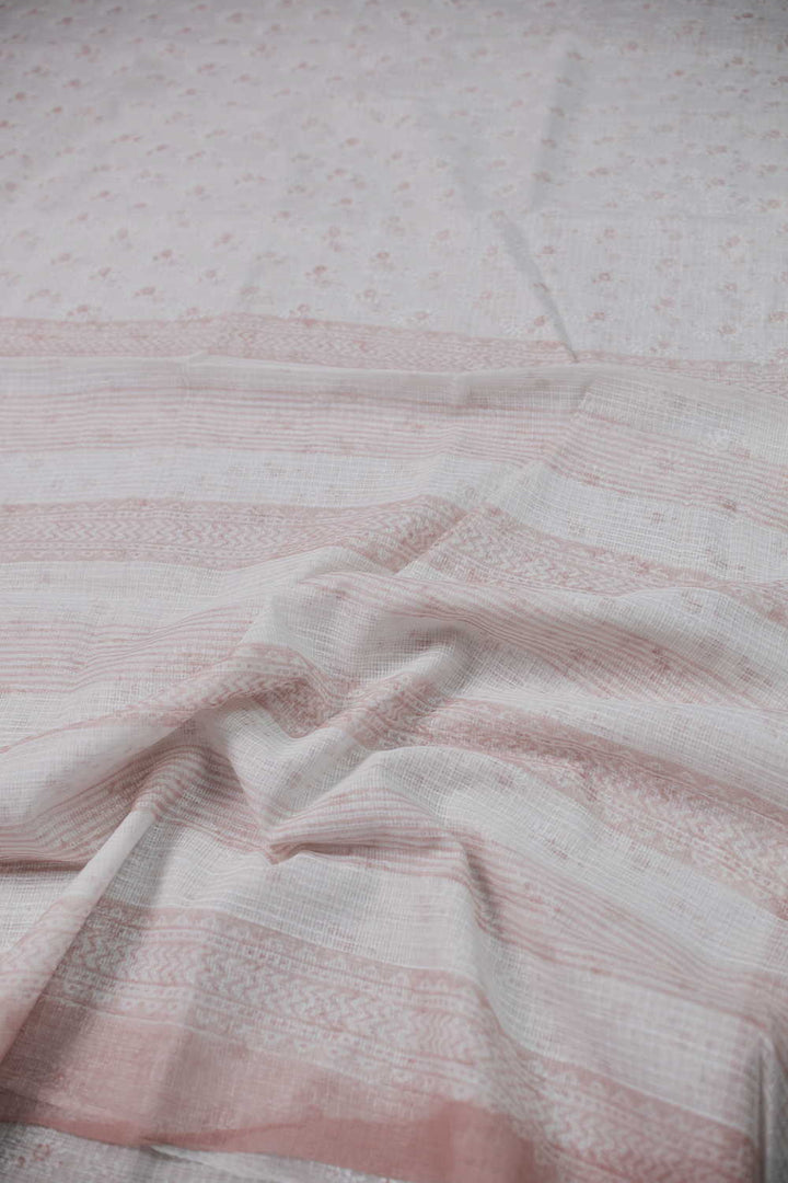 Block Printed Cotton Saree - Matkatus 