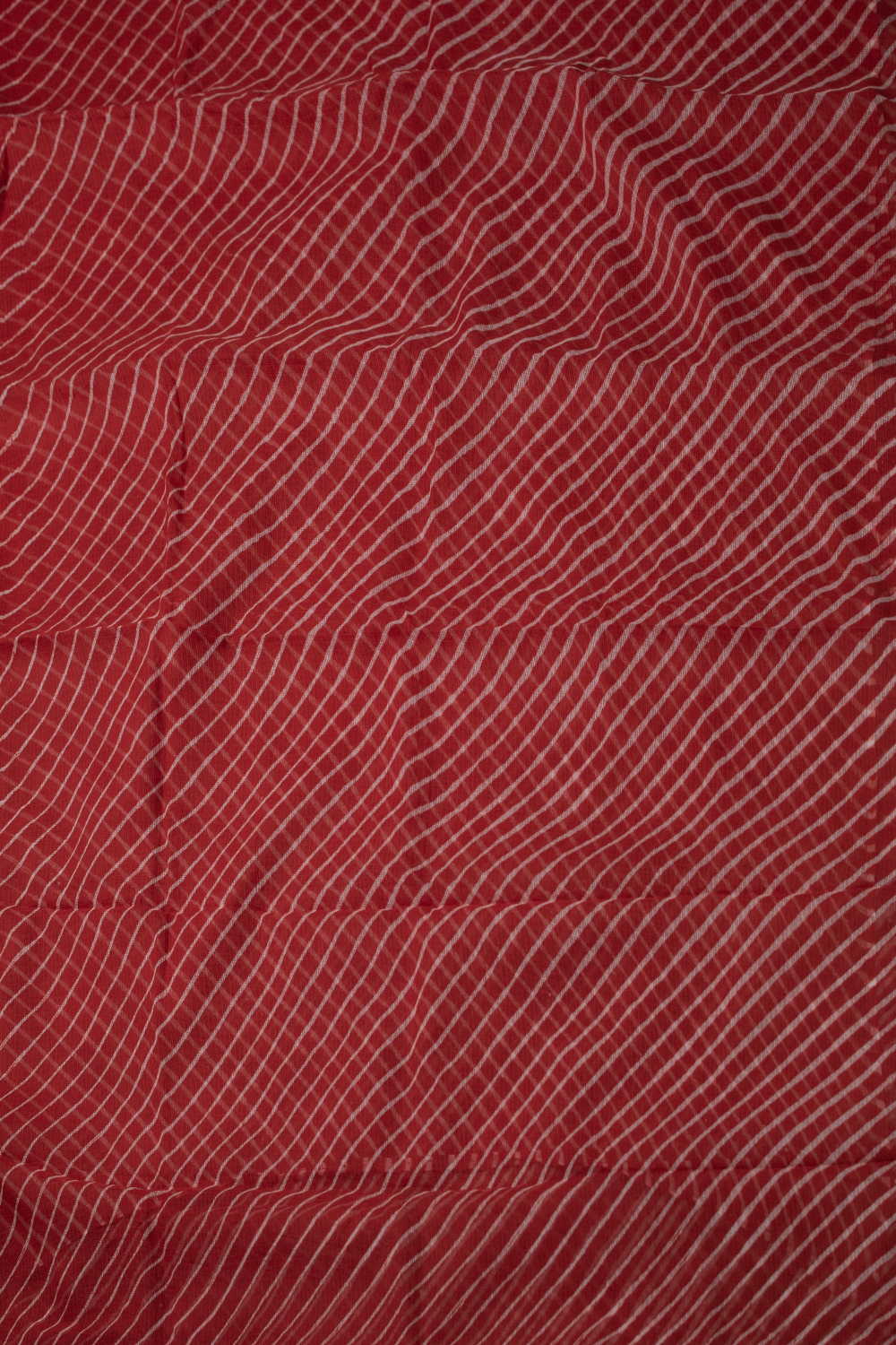 Red Leheriya Kota Cotton saree