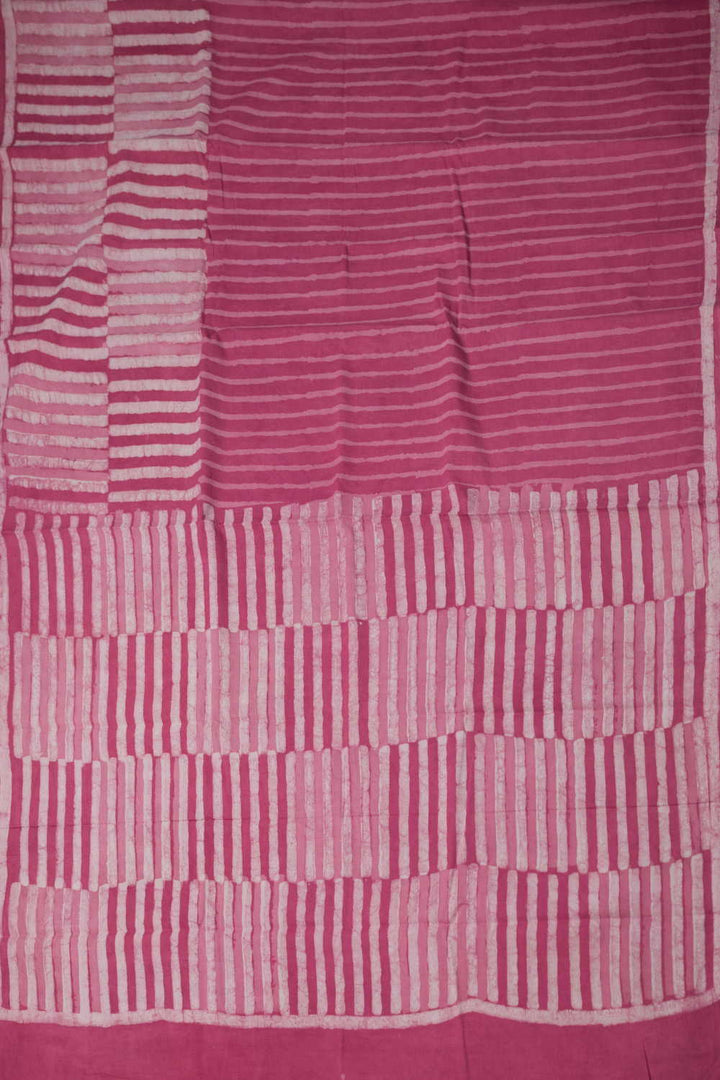 Block Printed Cotton Saree - Matkatus 