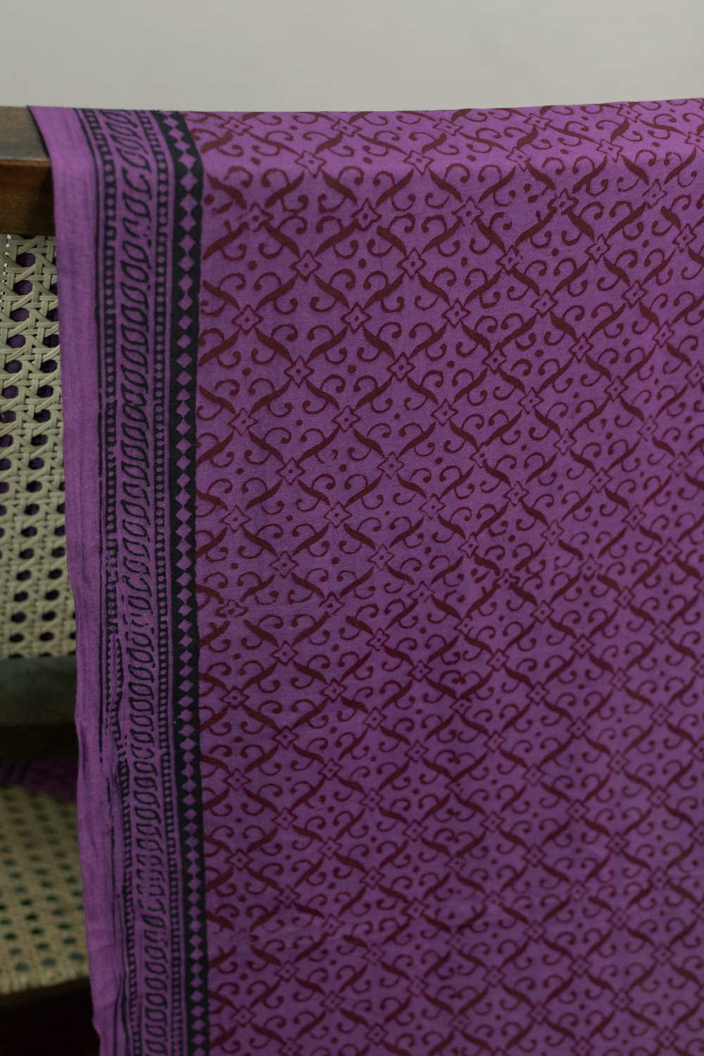 Intricate Patterns Bagh Cotton Fabric - 0.5m