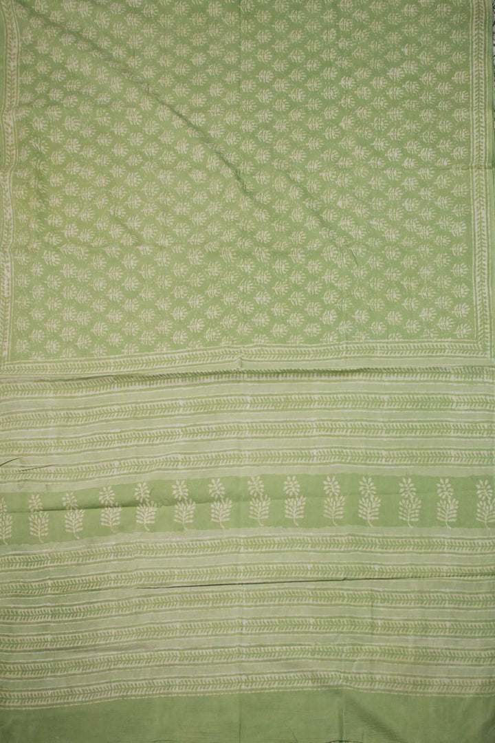 Block Printed Cotton Saree - Matkatus 