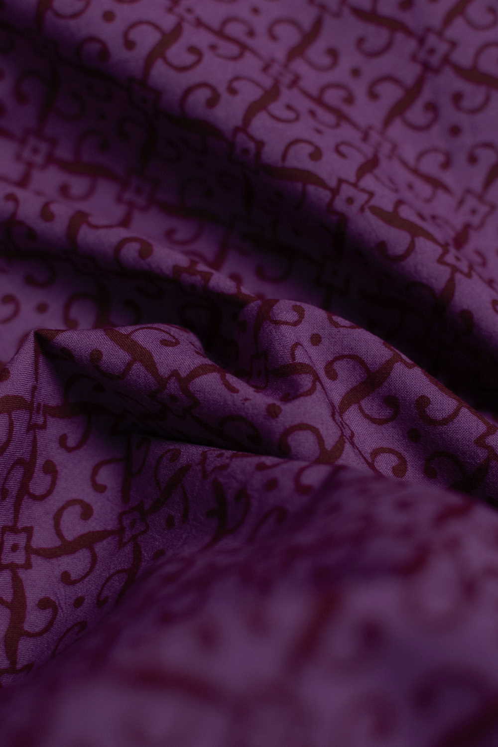 Intricate Patterns Bagh Cotton Fabric - 0.5m