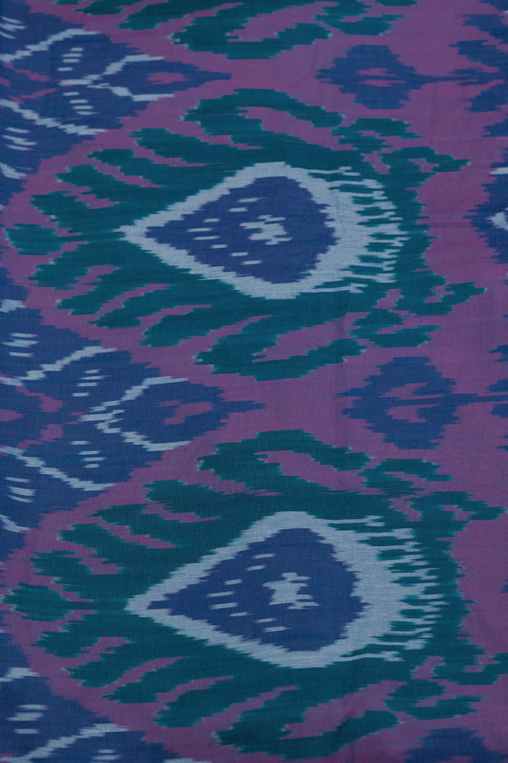 Colored Patterns Ikat Cotton Fabric