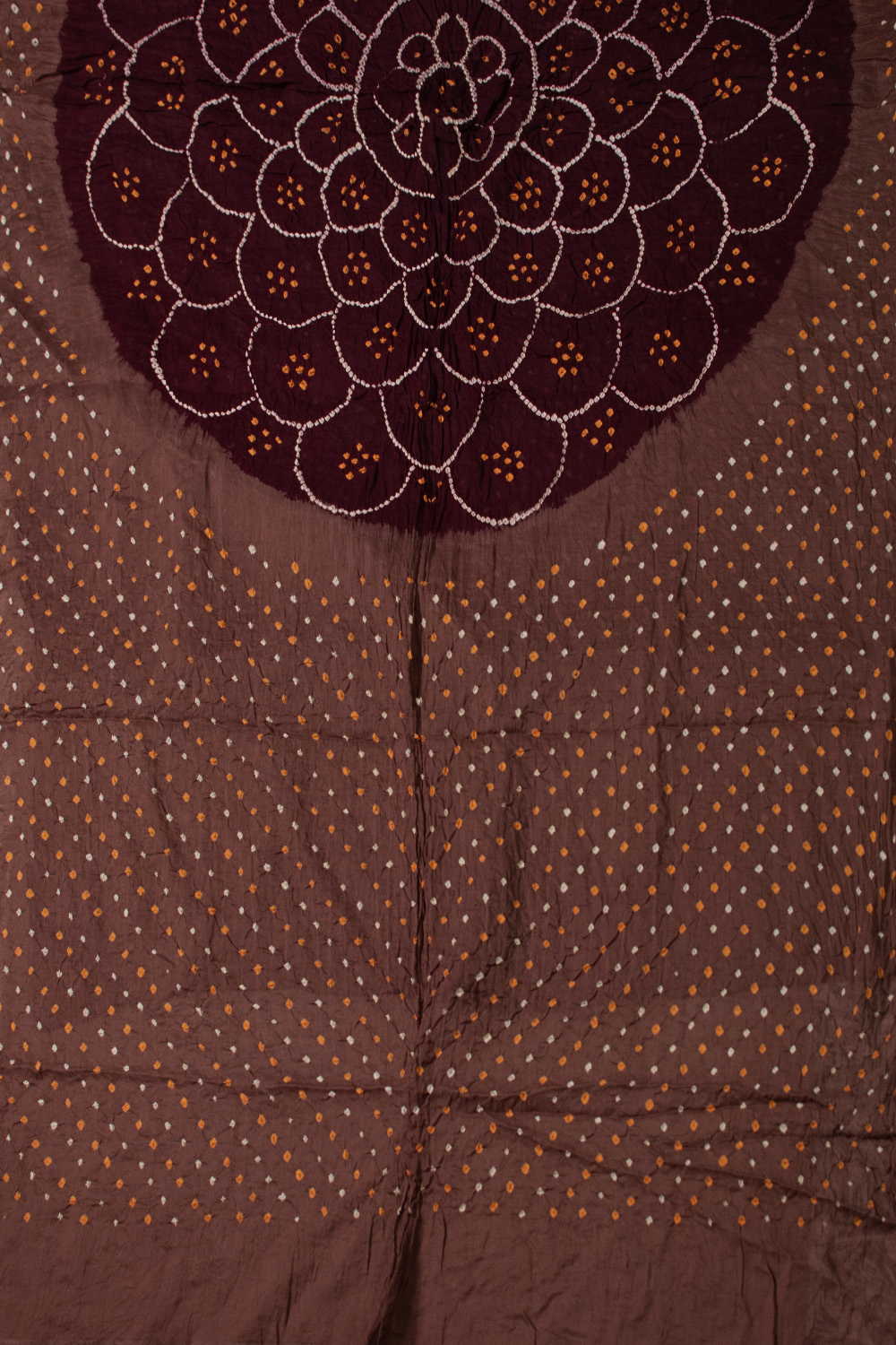 Brown Bandhani Cotton Dupatta