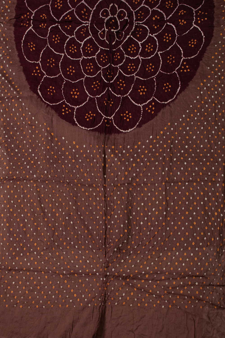 Brown Bandhani Cotton Dupatta