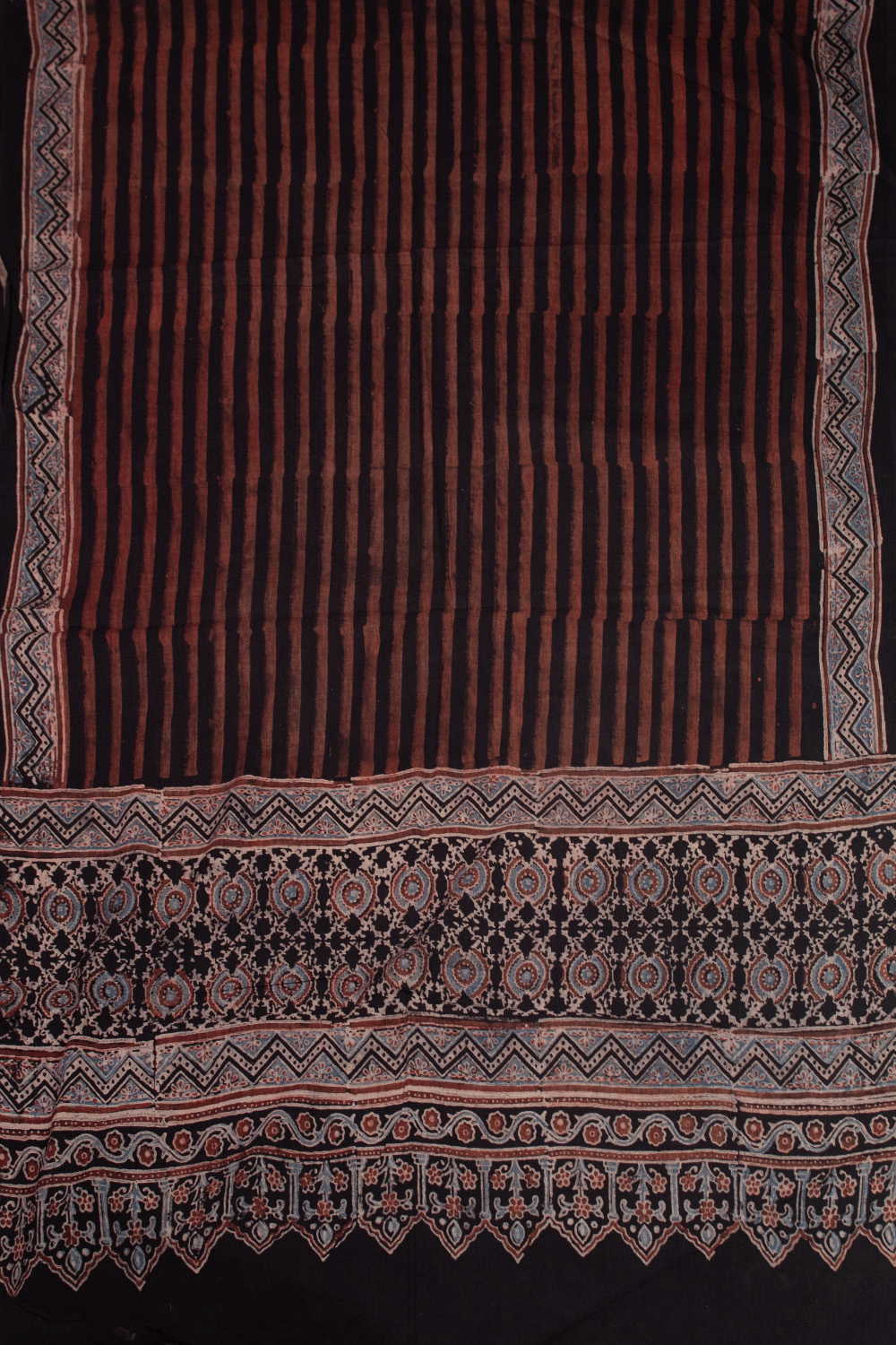 Ajrak Cotton Dupatta - Matkatus 