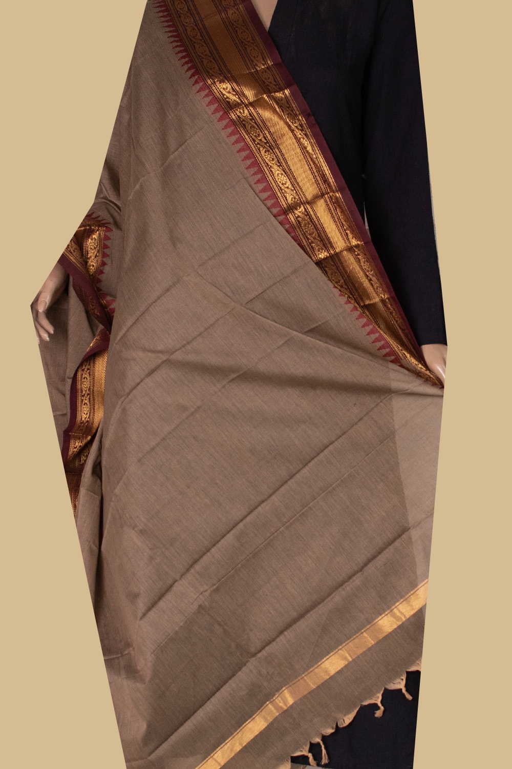 Kanchi Cotton Dupatta - Matkatus