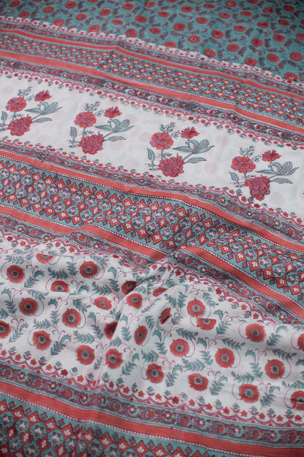 Block Printed Cotton Saree - Matkatus