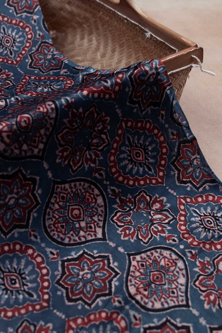 Ajrak Modal Silk Fabric - Matkatus 