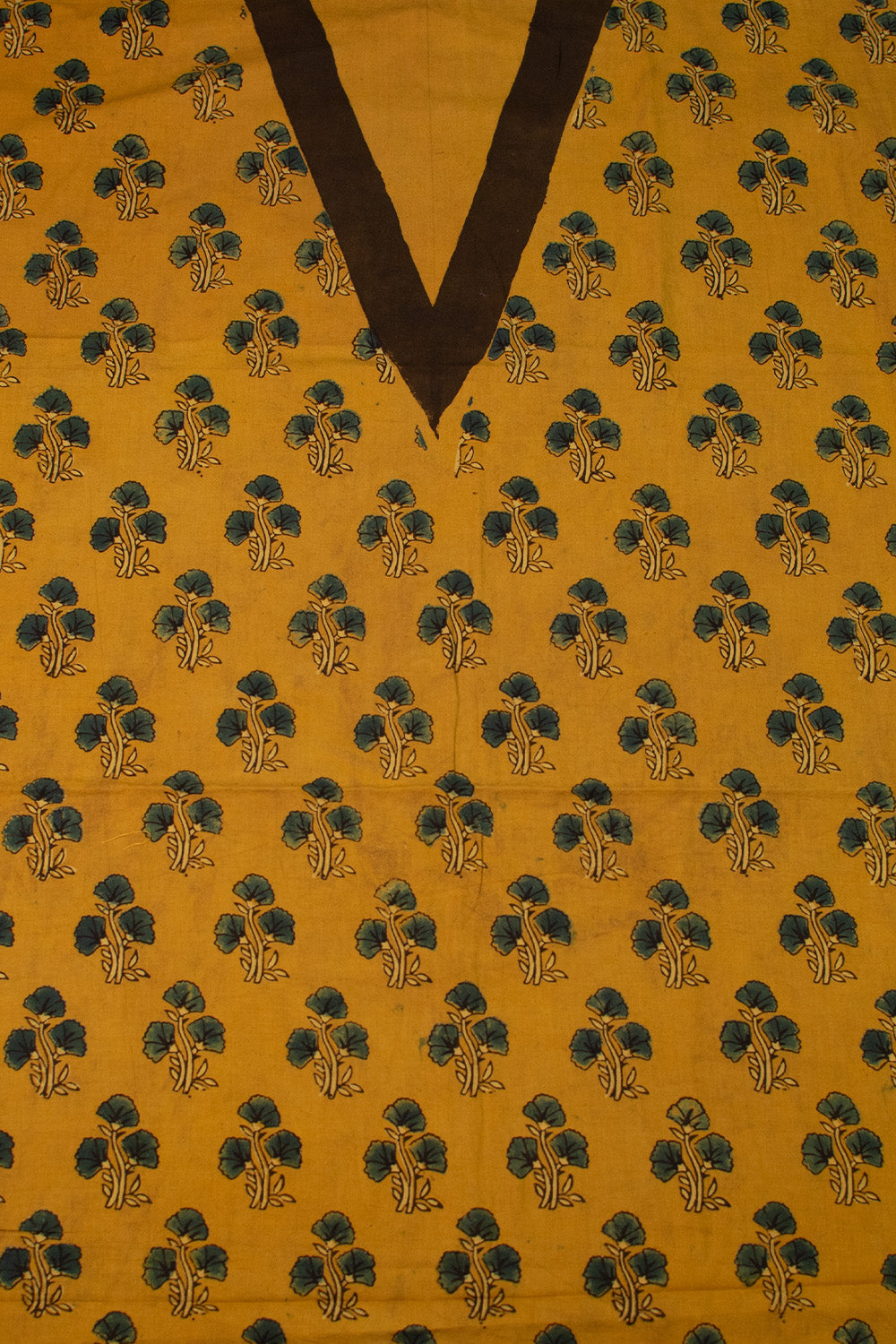 Yellow Ajrak Cotton Suit