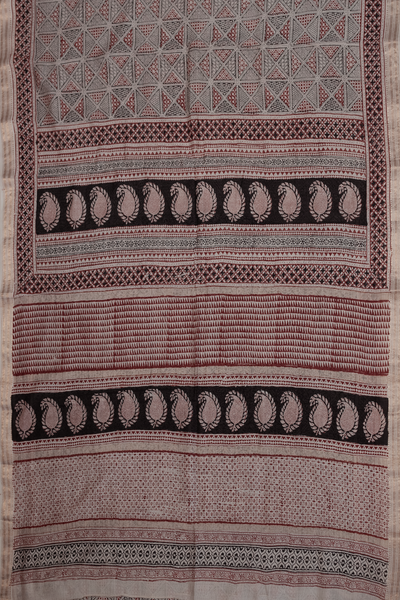 Block Printed saree-Matkatus 