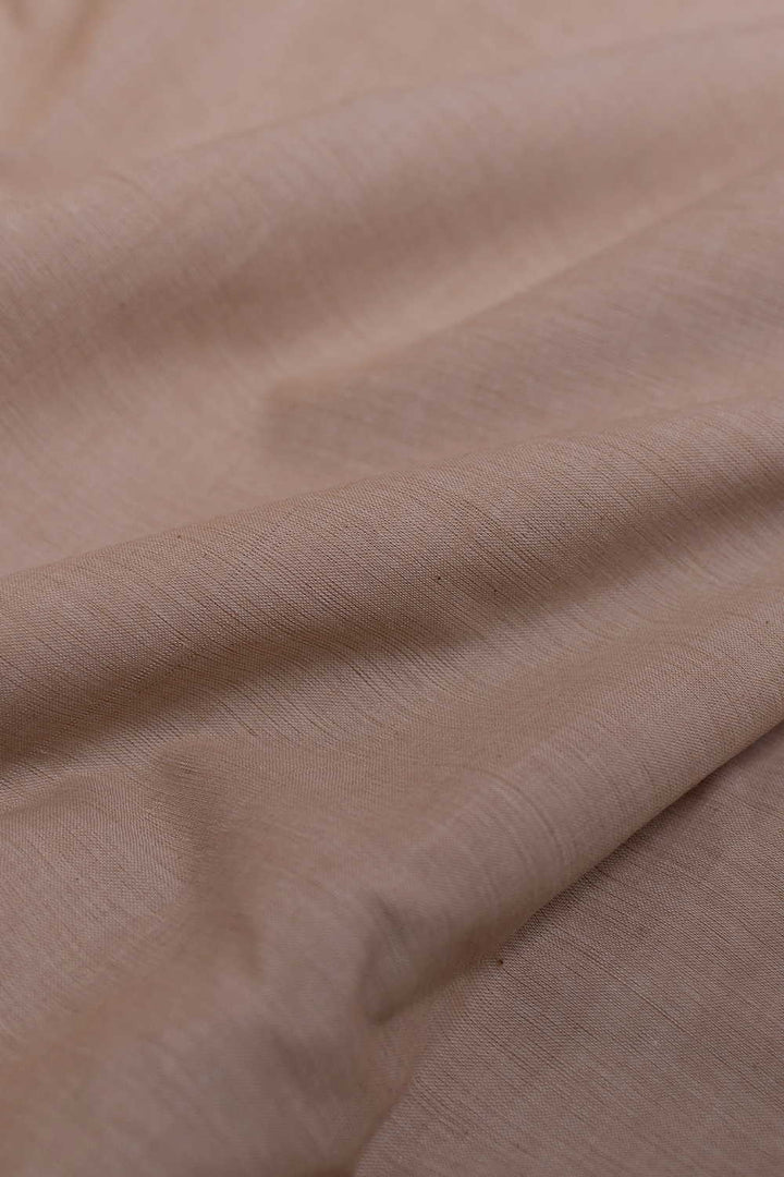 Soft Beige Mangalagiri Cotton Fabric