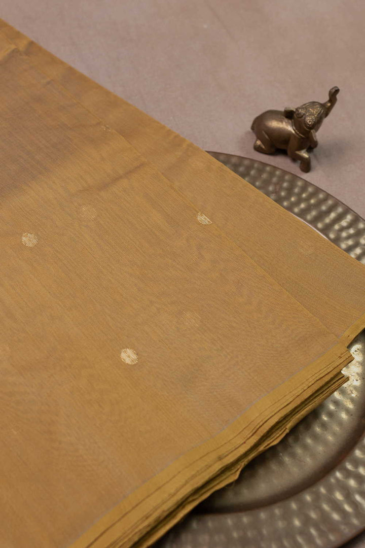 Honey Yellow Chanderi Silk Cotton Fabric - 0.9m