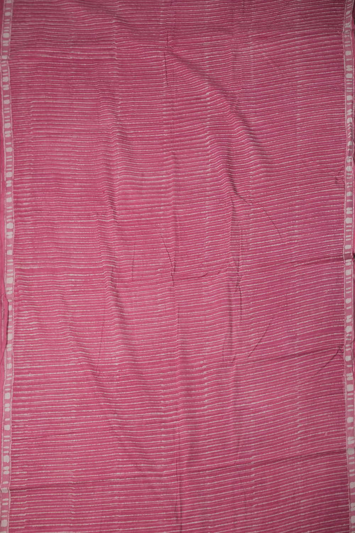 Block Printed Cotton Saree - Matkatus