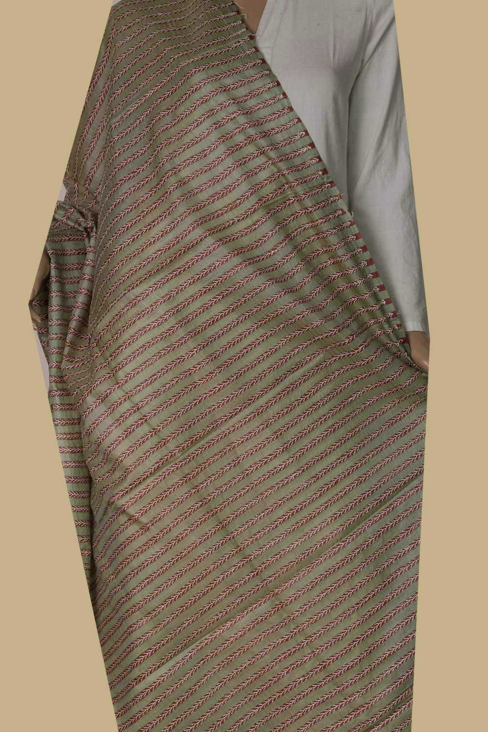 Kantha Silk Dupatta - Matkatus 
