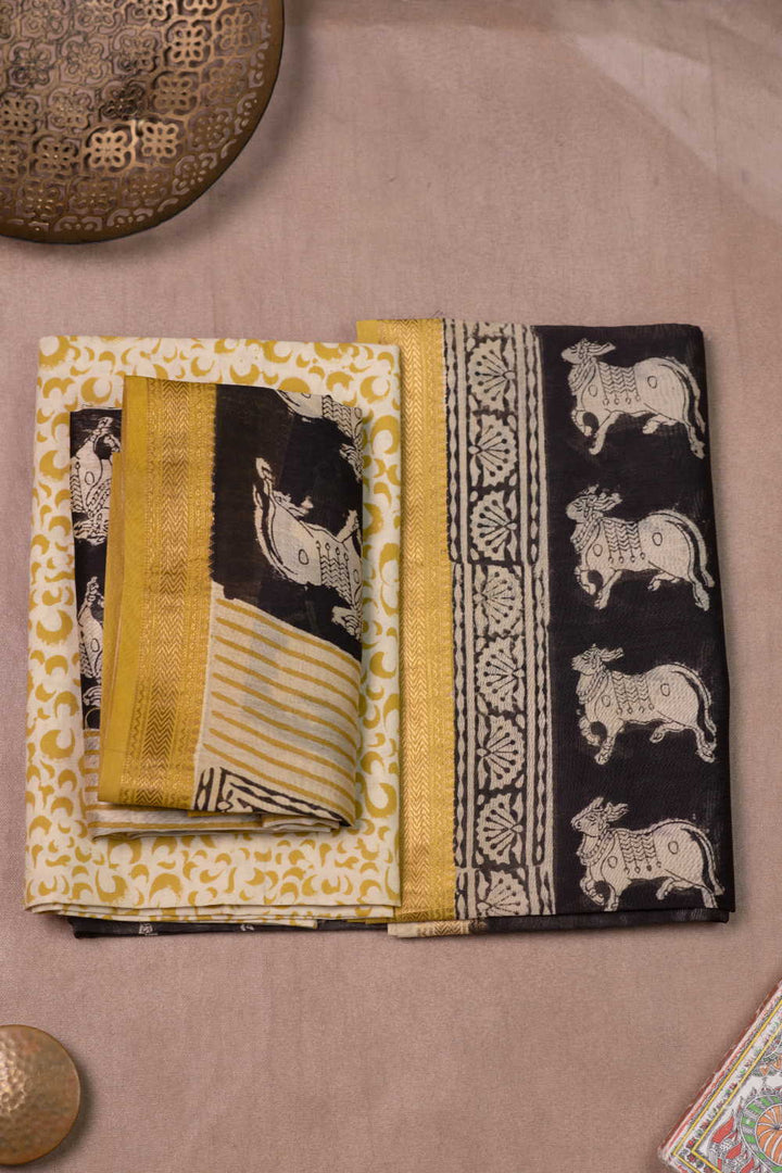 Rider’s Heritage Maheshwari Silk Cotton Suit