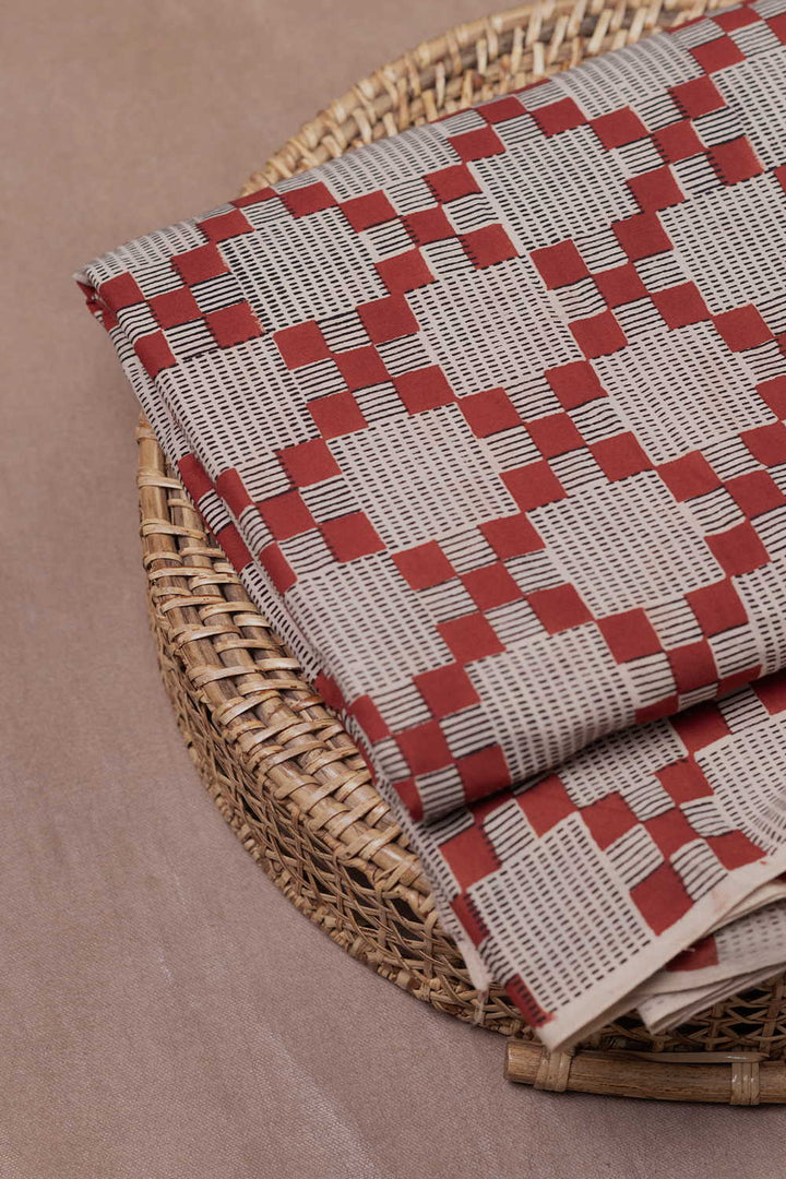 Block Printed Fabric-Matkatus 