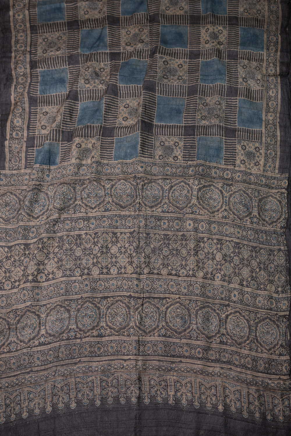 Ajrak Silk Saree - Matkatus 