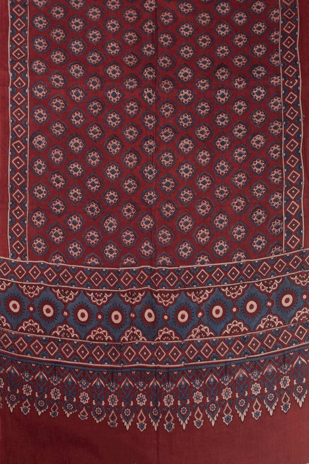 Ajrak Print Dupatta - Matkatus 