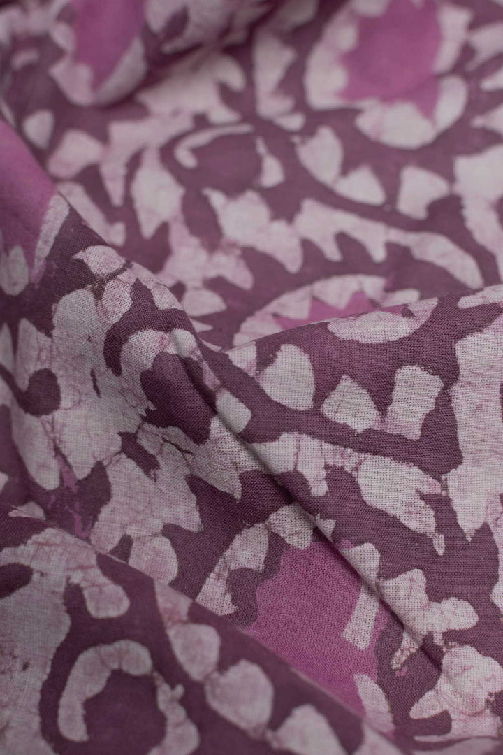 Spring Cluster Floral Dabu Cotton Fabric