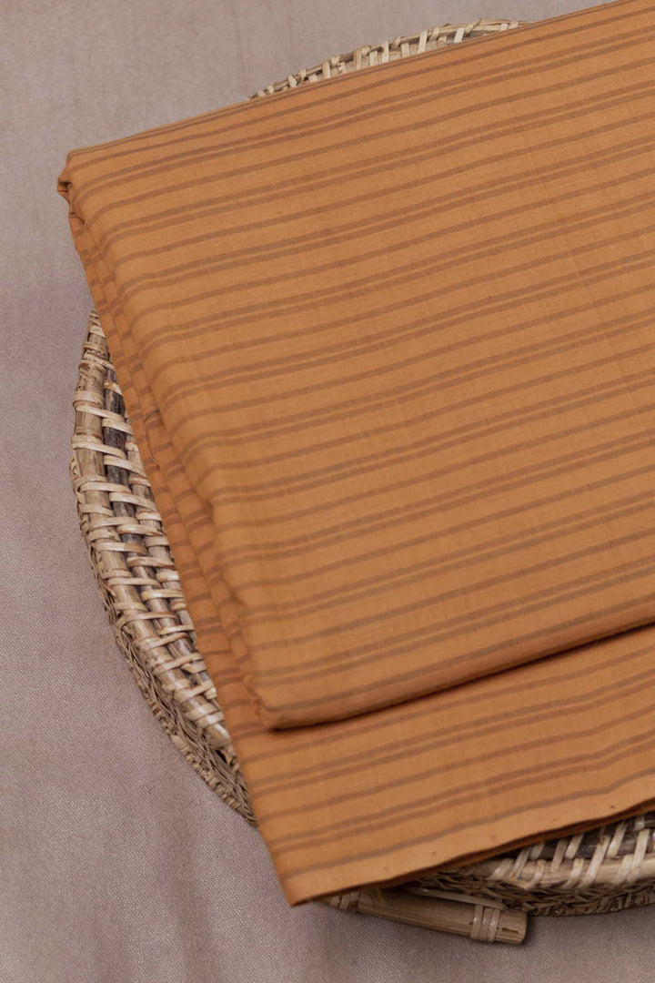 Deep Yellow Mangalagiri Cotton Fabric